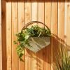 Accent Plus Diamond Galvanized Wall Planter