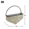 Accent Plus Diamond Galvanized Wall Planter