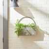 Accent Plus Rectangle Galvanized Wall Planter