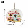 Accent Plus Pink & White Camper Birdhouse