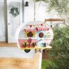 Accent Plus Pink & White Camper Birdhouse