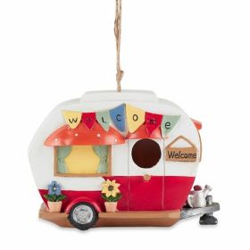 Accent Plus Red & White Camper Birdhouse