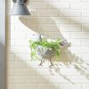 Accent Plus Bird Galvanized Wall Planter