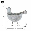 Accent Plus Bird Galvanized Wall Planter