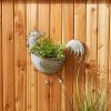 Accent Plus Rooster Galvanized Wall Planter