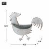 Accent Plus Rooster Galvanized Wall Planter