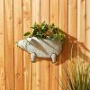 Accent Plus Pig Galvanized Wall Planter