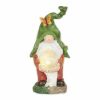 Accent Plus Gnome Holding Orb Solar Statue