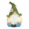 Accent Plus Gnome Meditating Solar Statue