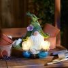 Accent Plus Gnome Meditating Solar Statue