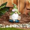 Accent Plus Gnome Meditating Solar Statue